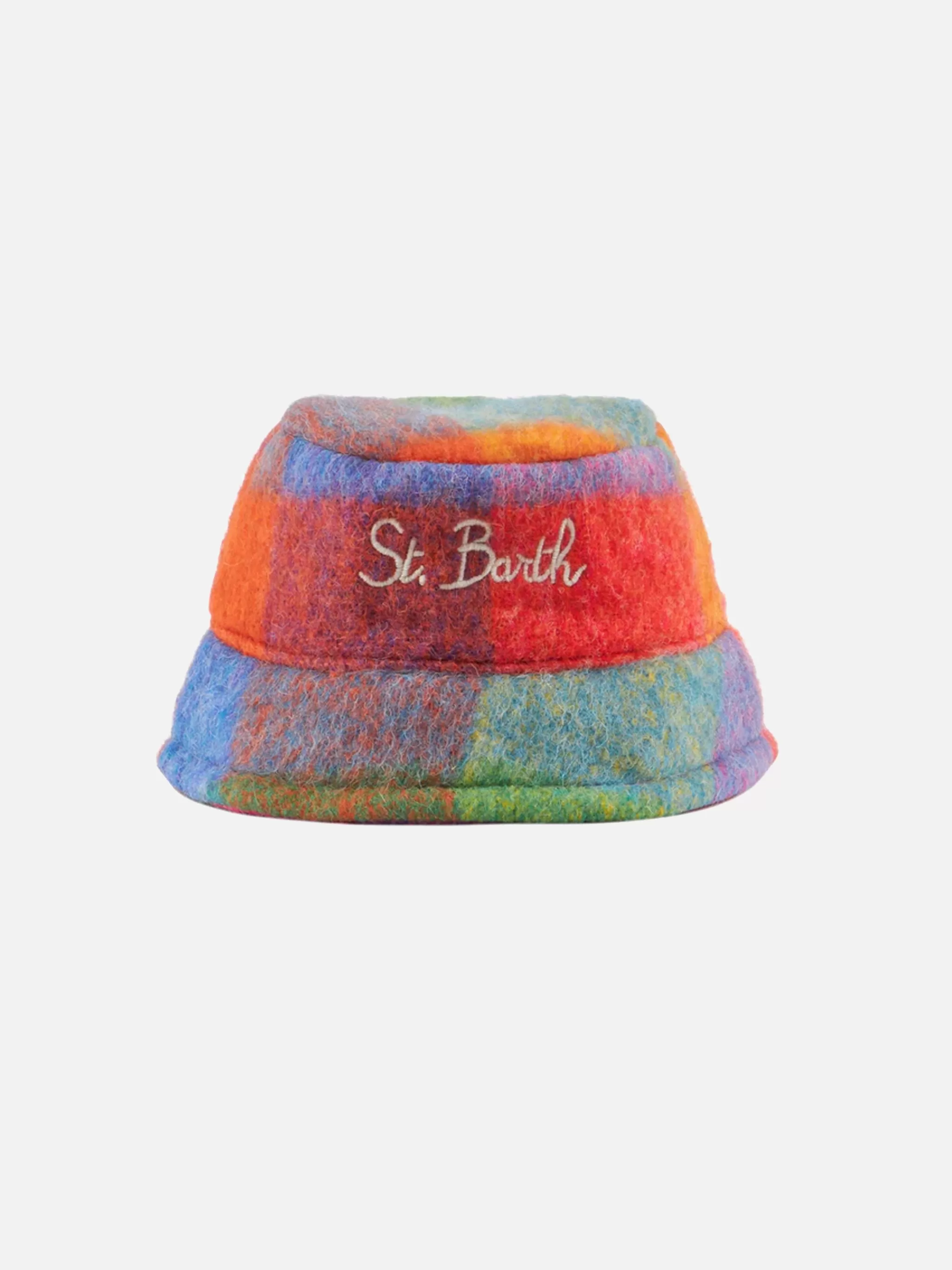 MC2 Saint Barth Woman bucket hat with check print Discount