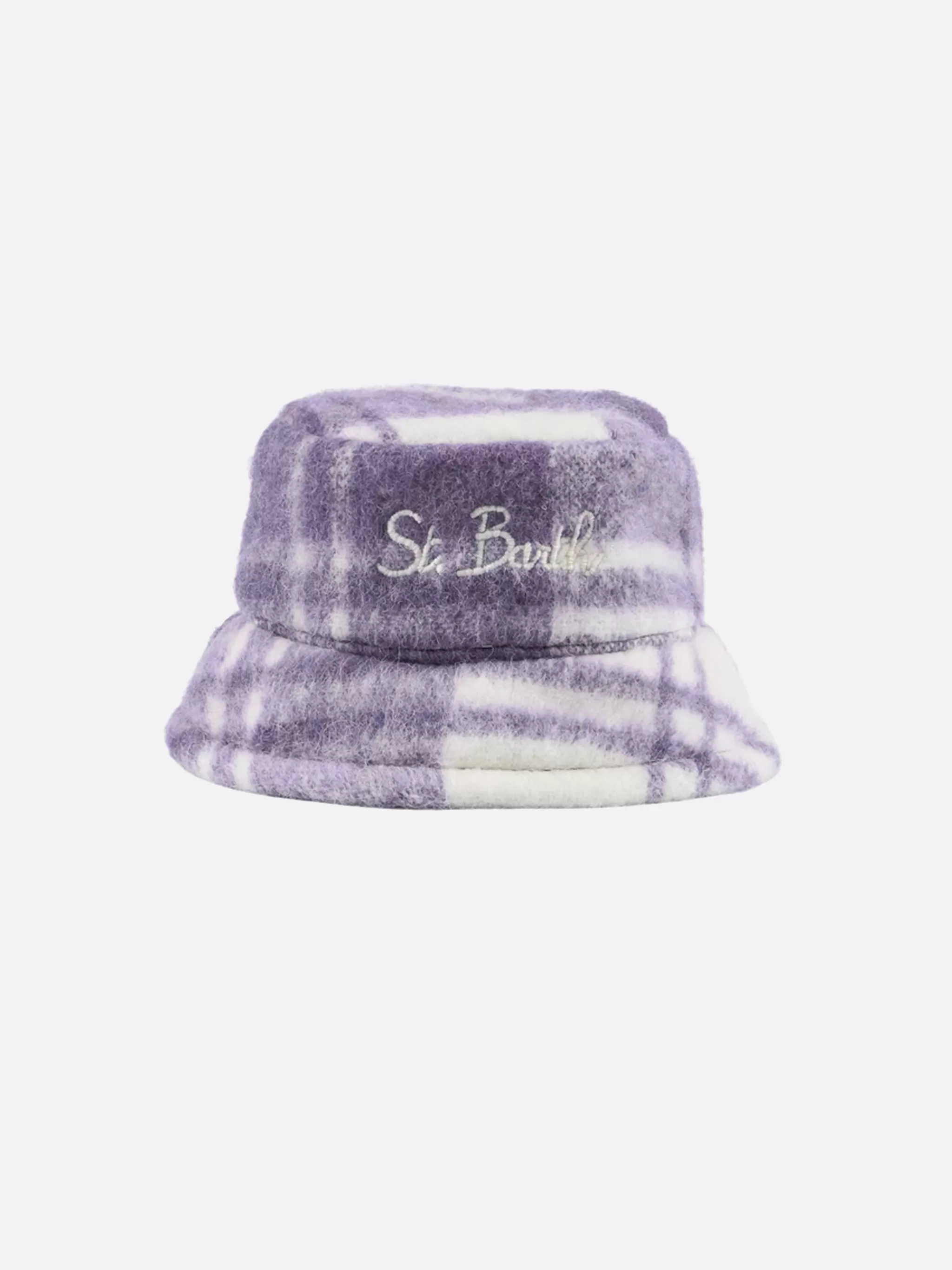 MC2 Saint Barth Woman bucket hat with tartan print New