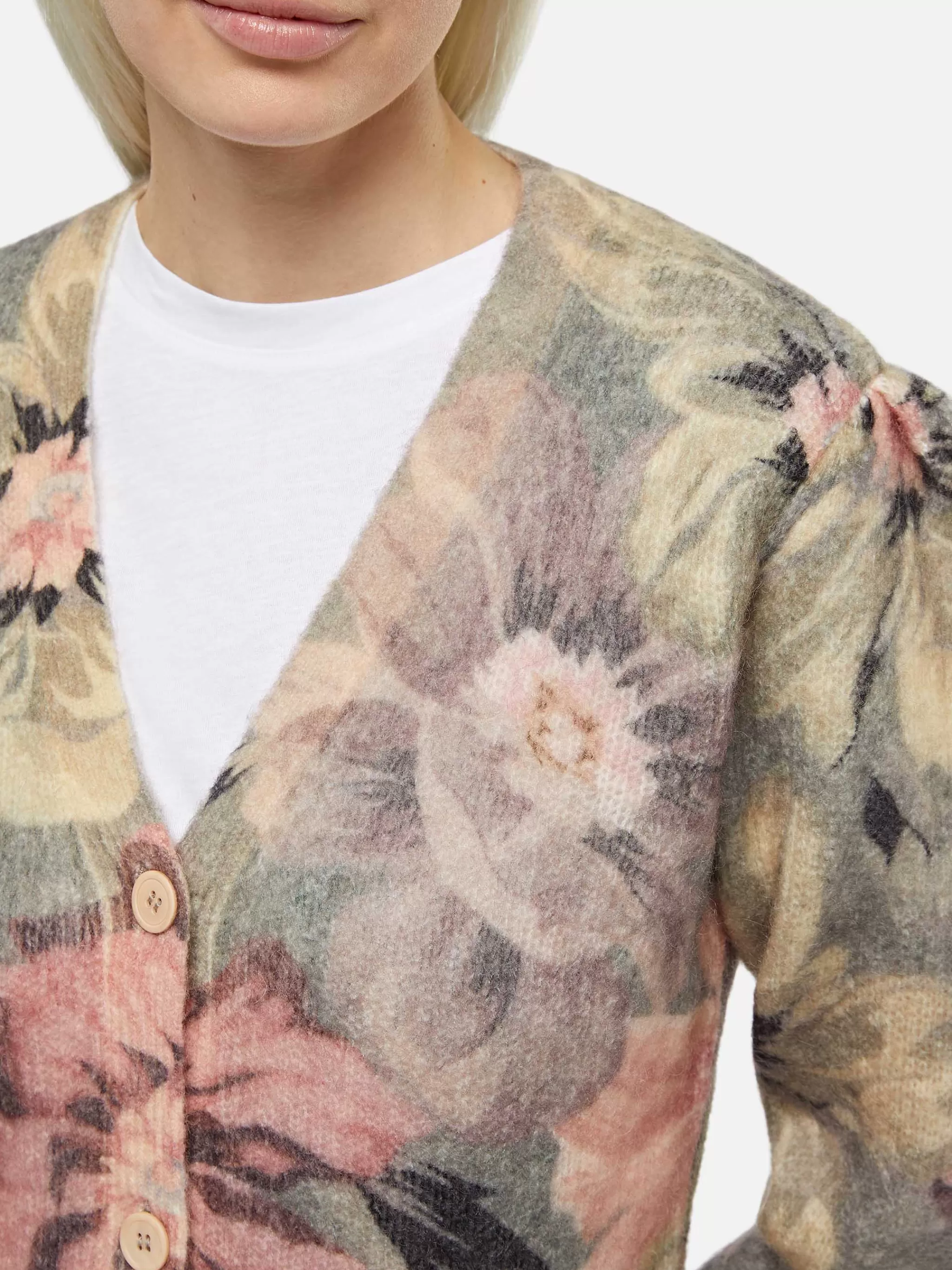 MC2 Saint Barth Woman cardigan Lyza with flowers print Store