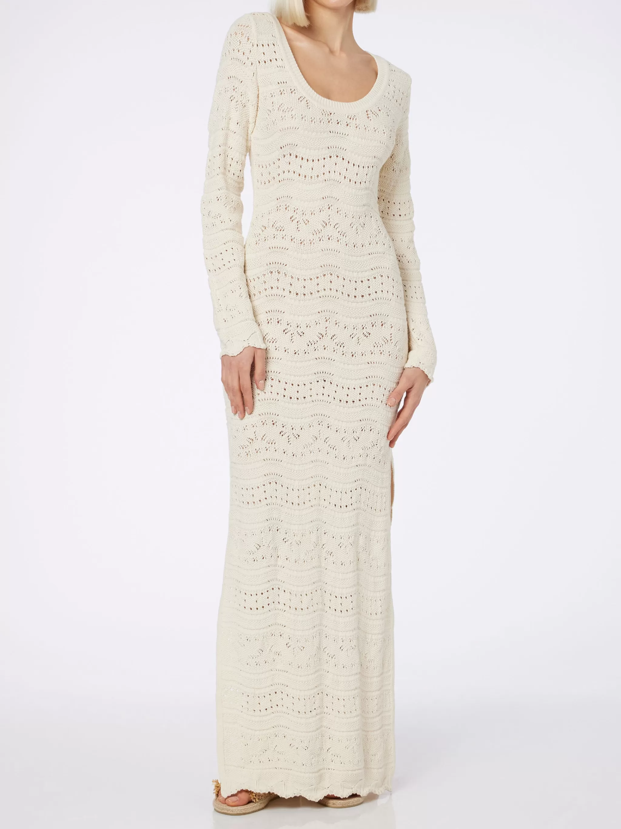 MC2 Saint Barth Woman cotton knit midi dress Store