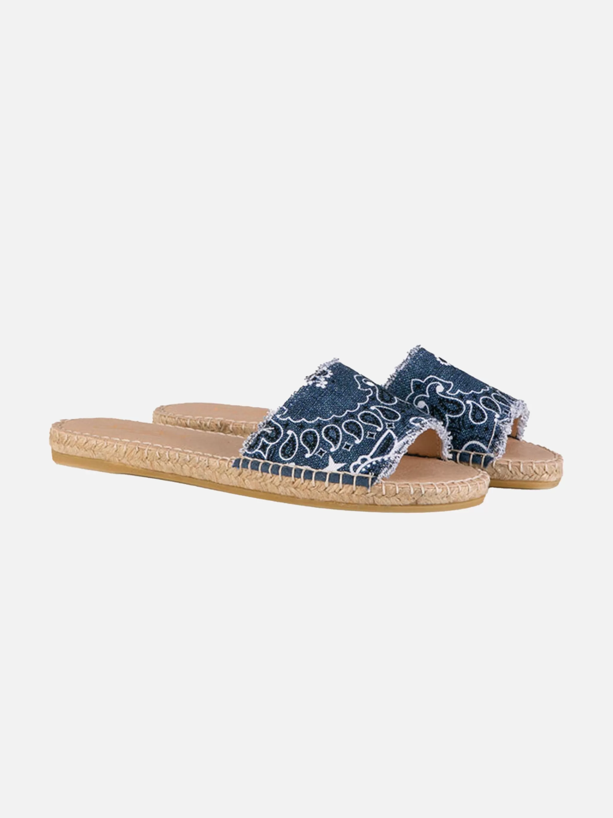 MC2 Saint Barth Woman espadrilla with bandanna print Outlet