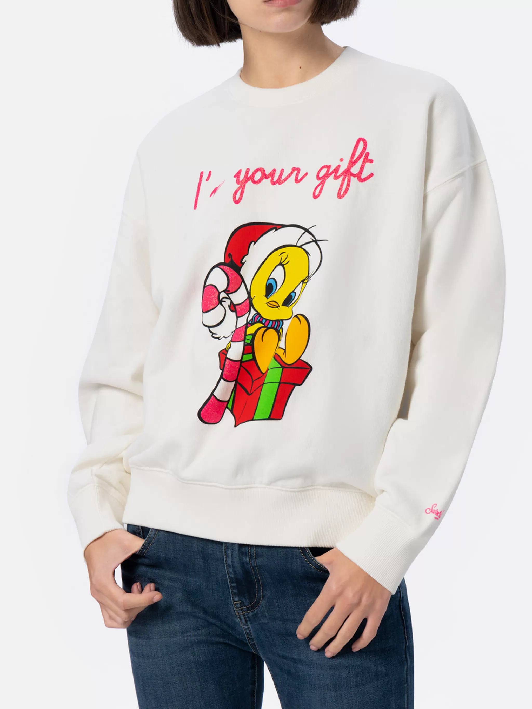 MC2 Saint Barth Woman fleece sweatshirt with Tweety print | WARNER BROS Best