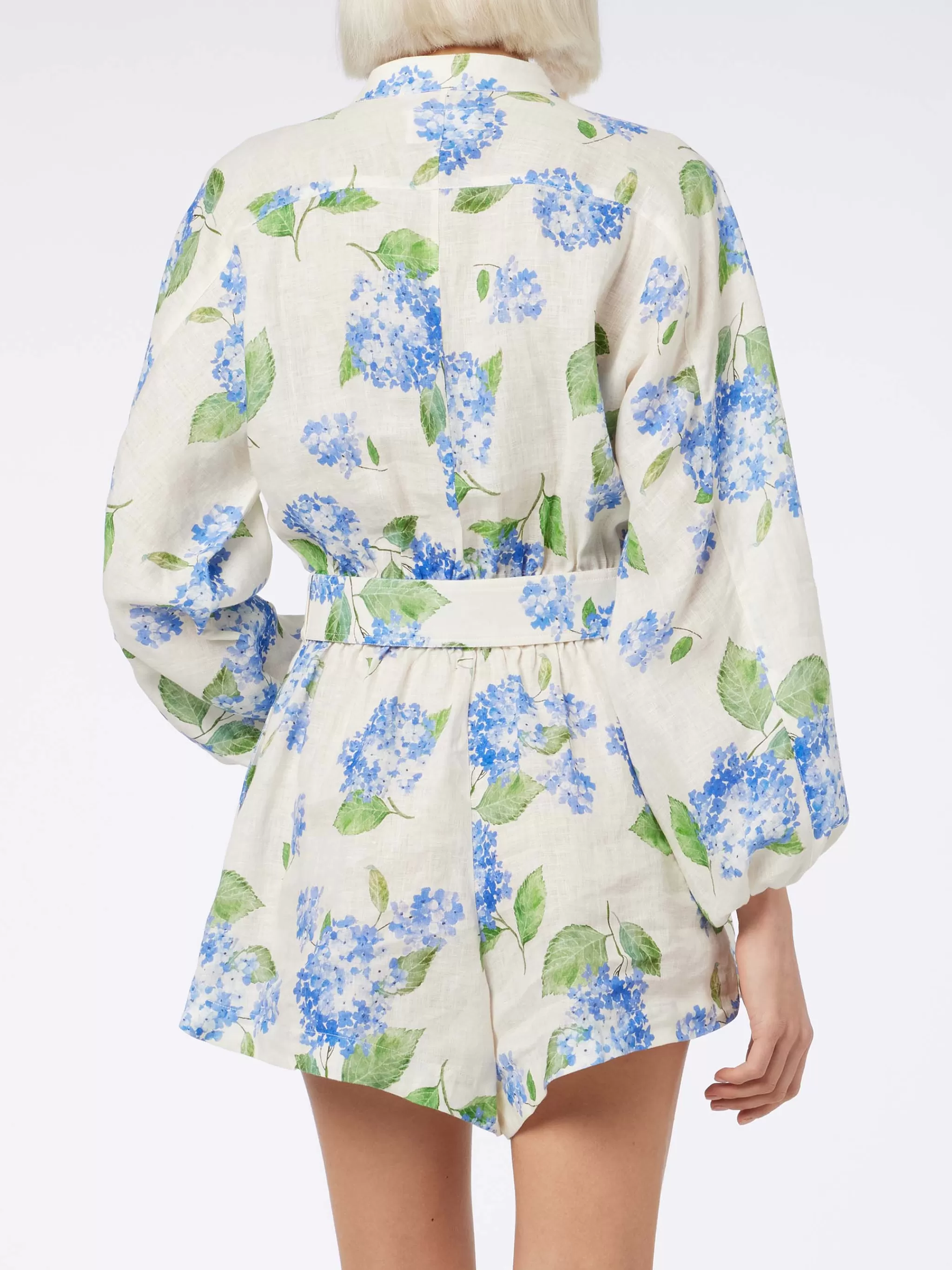 MC2 Saint Barth Woman floral linen playsuit Hanniel Flash Sale