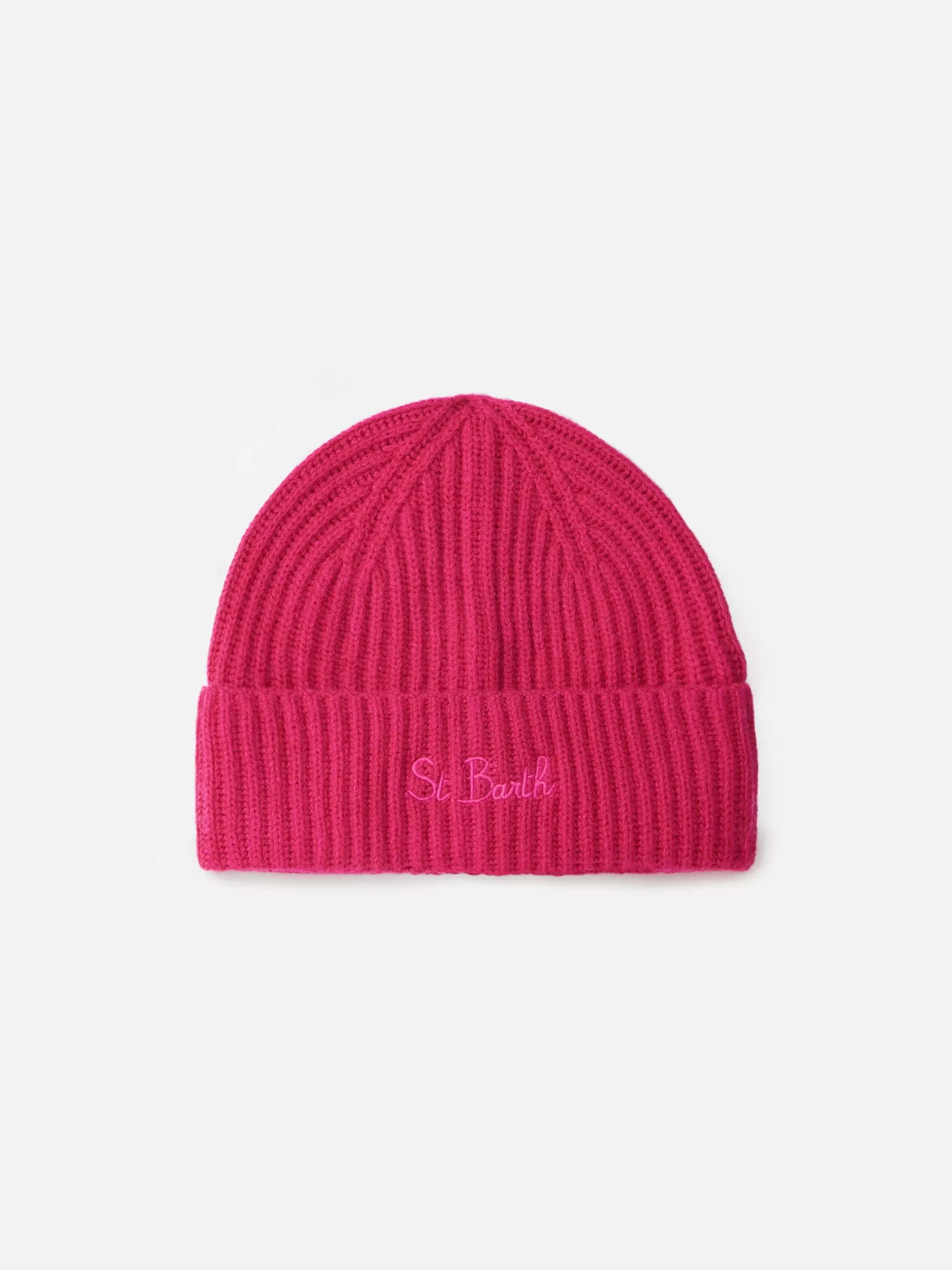 MC2 Saint Barth Woman fuchsia cashmere blend hat Moss Outlet