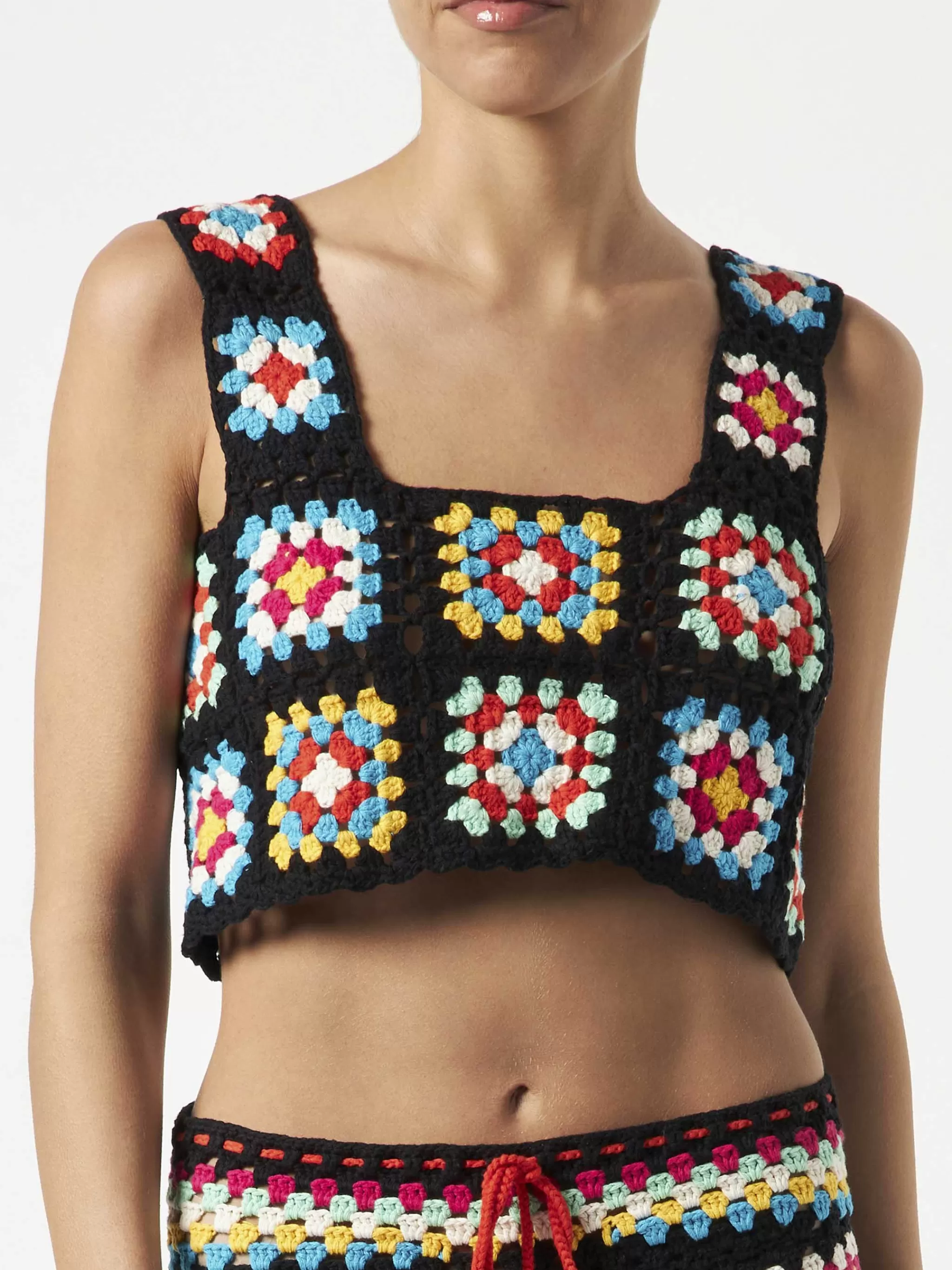 MC2 Saint Barth Woman handmade crochet top Best Sale