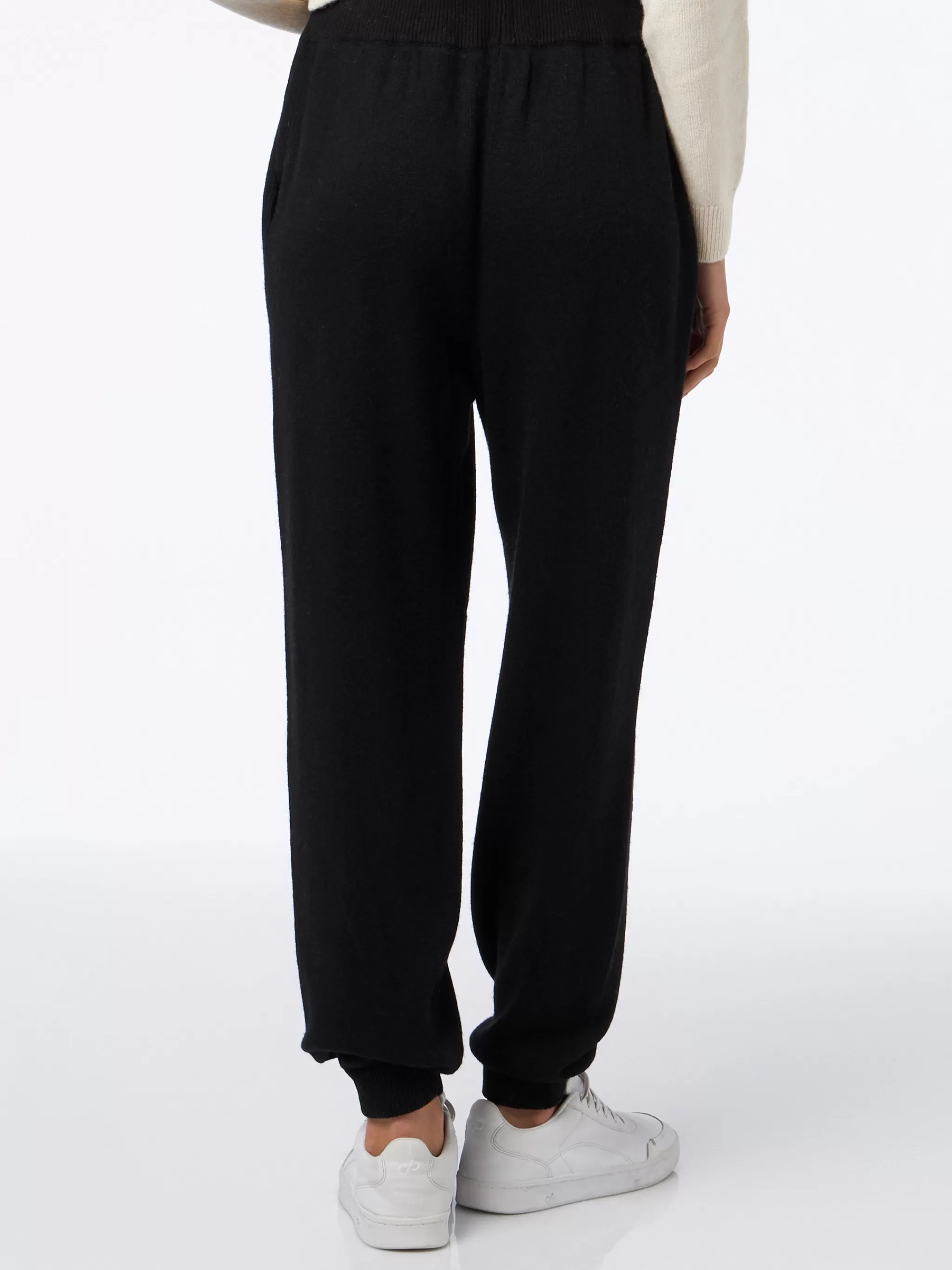 MC2 Saint Barth Woman knitted black jogger pants Store