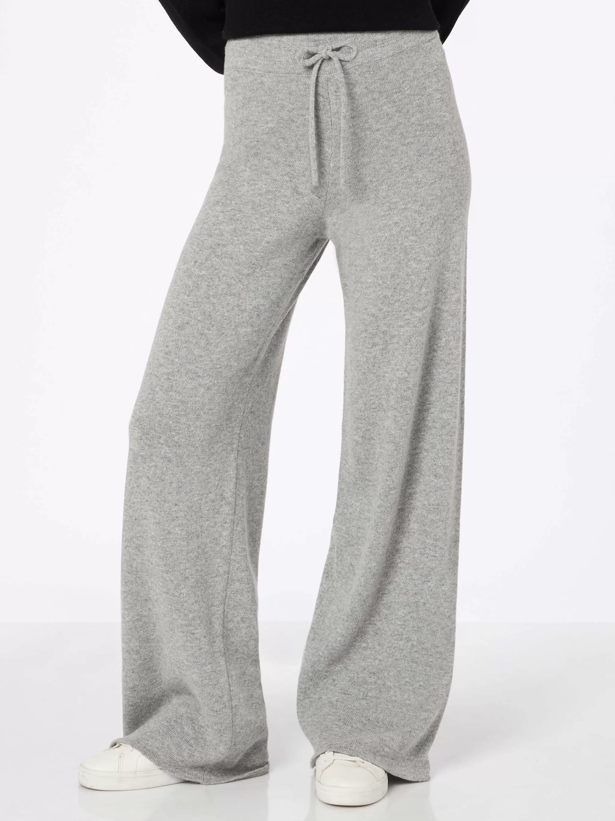 MC2 Saint Barth Woman mélange grey knit pants Cambon Online