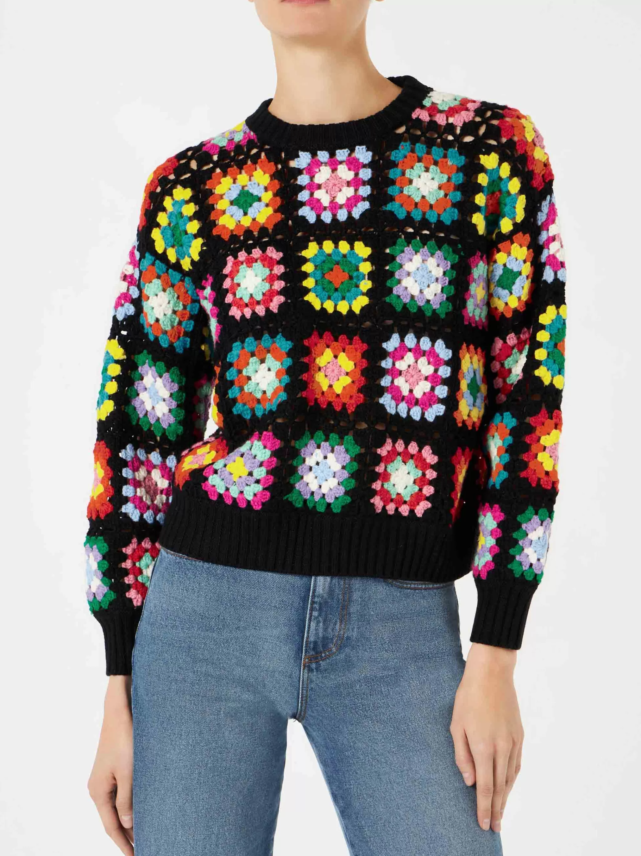 MC2 Saint Barth Woman multicolor crochet sweater Shop