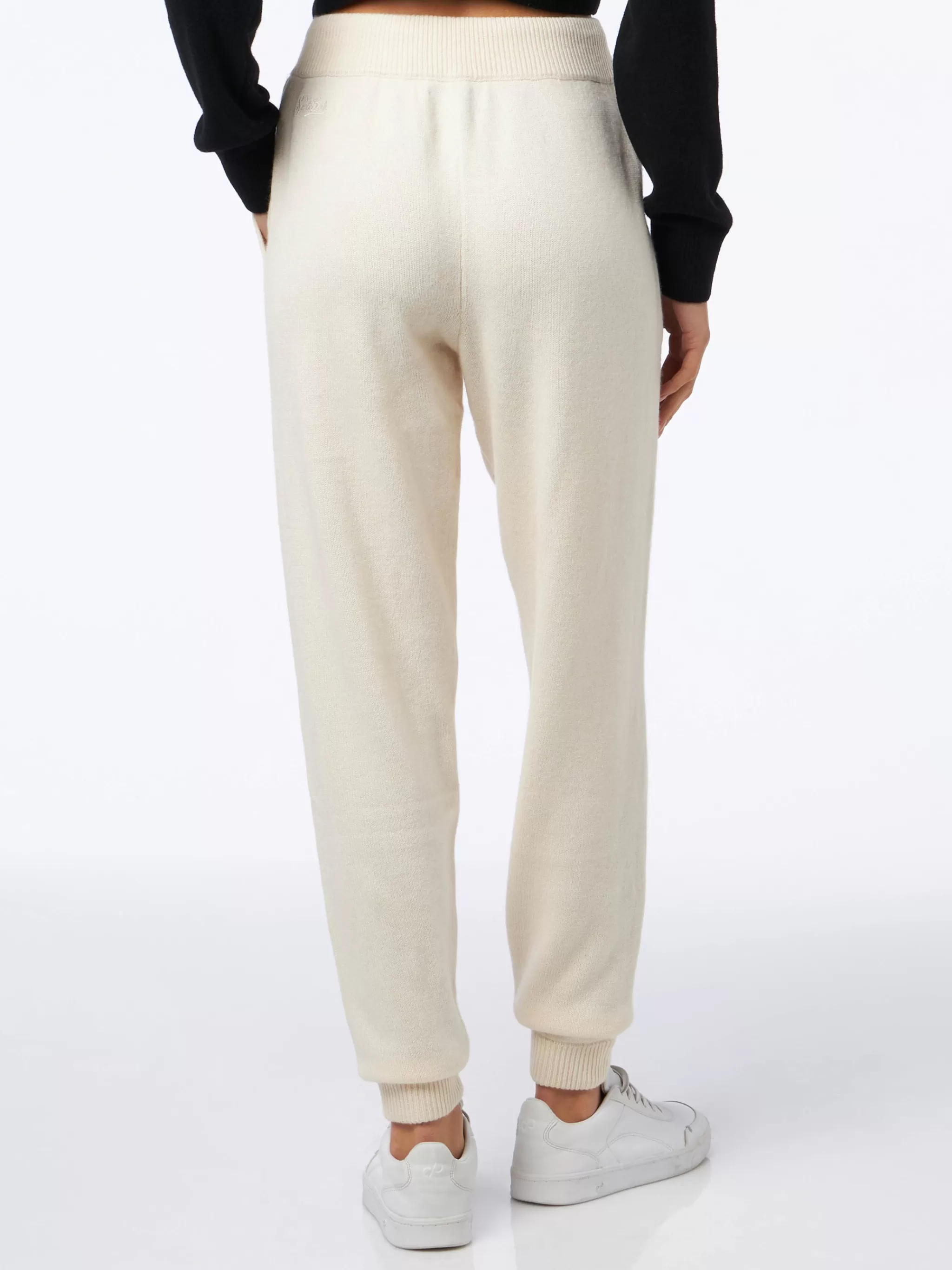 MC2 Saint Barth Woman off-white cashmere blend jogger pants Best Sale