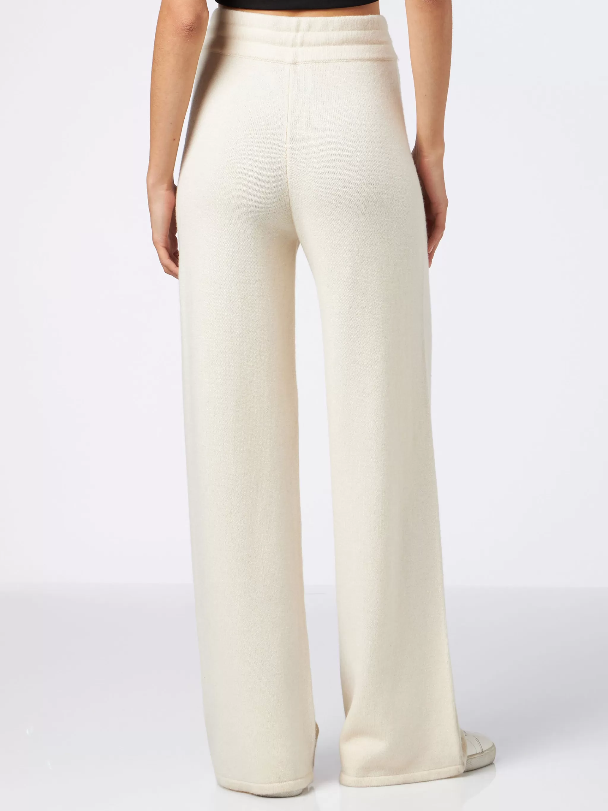 MC2 Saint Barth Woman off-white cashmere blend palazzo pants Best