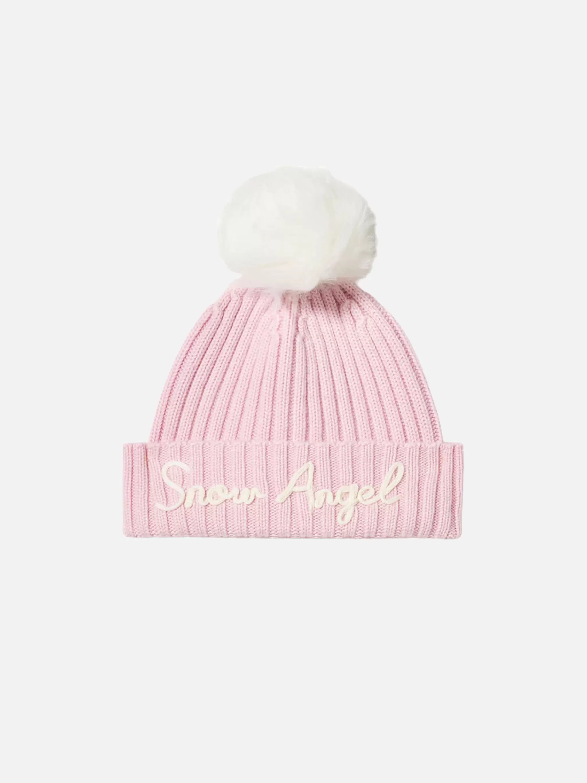 MC2 Saint Barth Woman pink beanie with pompon Cheap