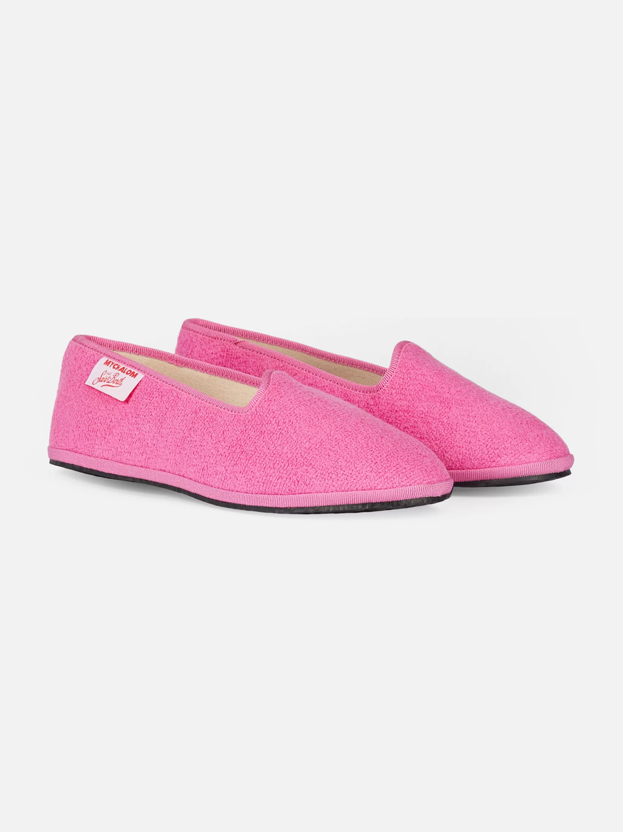 MC2 Saint Barth Woman pink terry slipper loafer | MY CHALOM SPECIAL EDITION Best