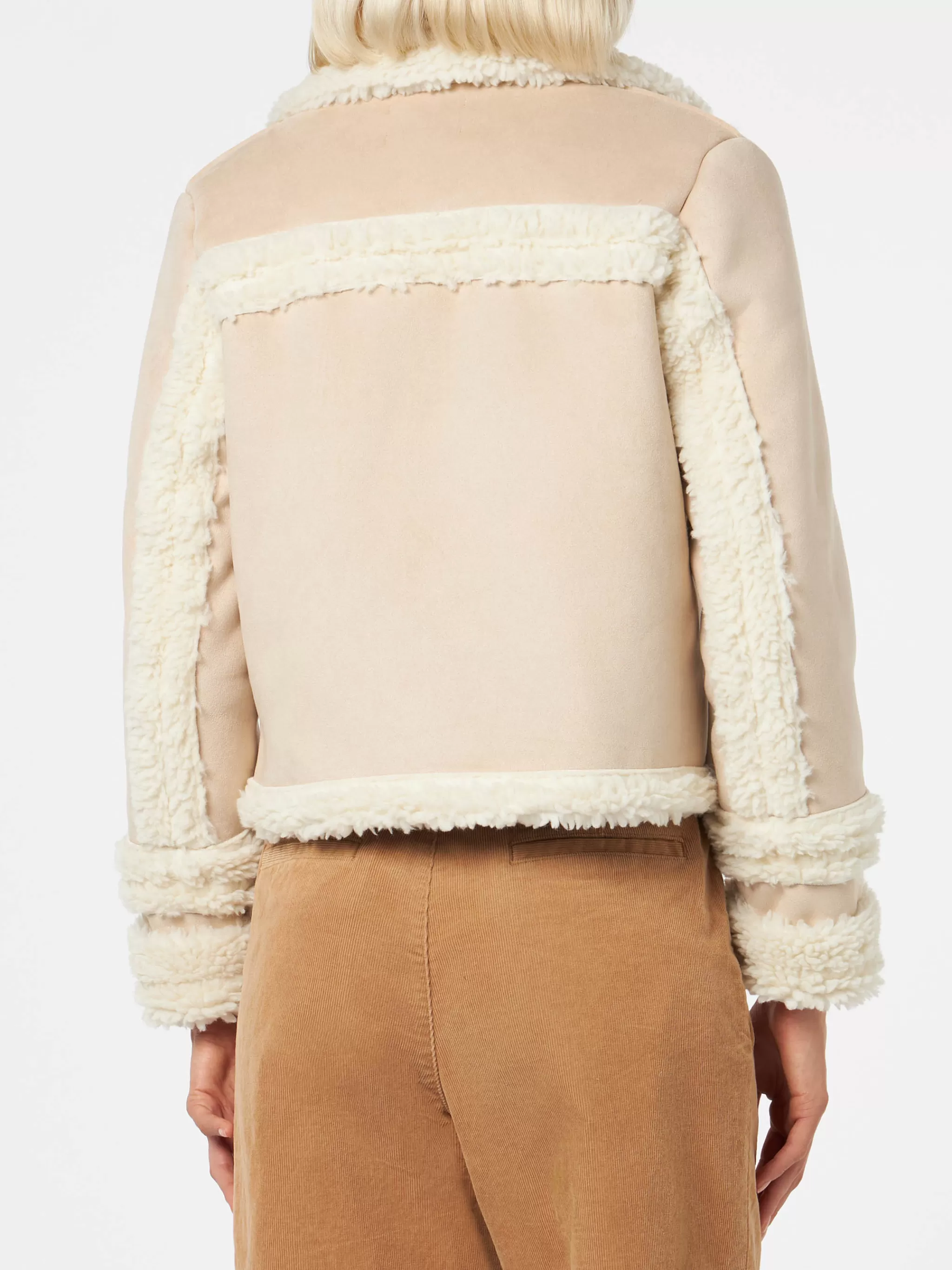 MC2 Saint Barth Woman short shearling-like jacket Sale