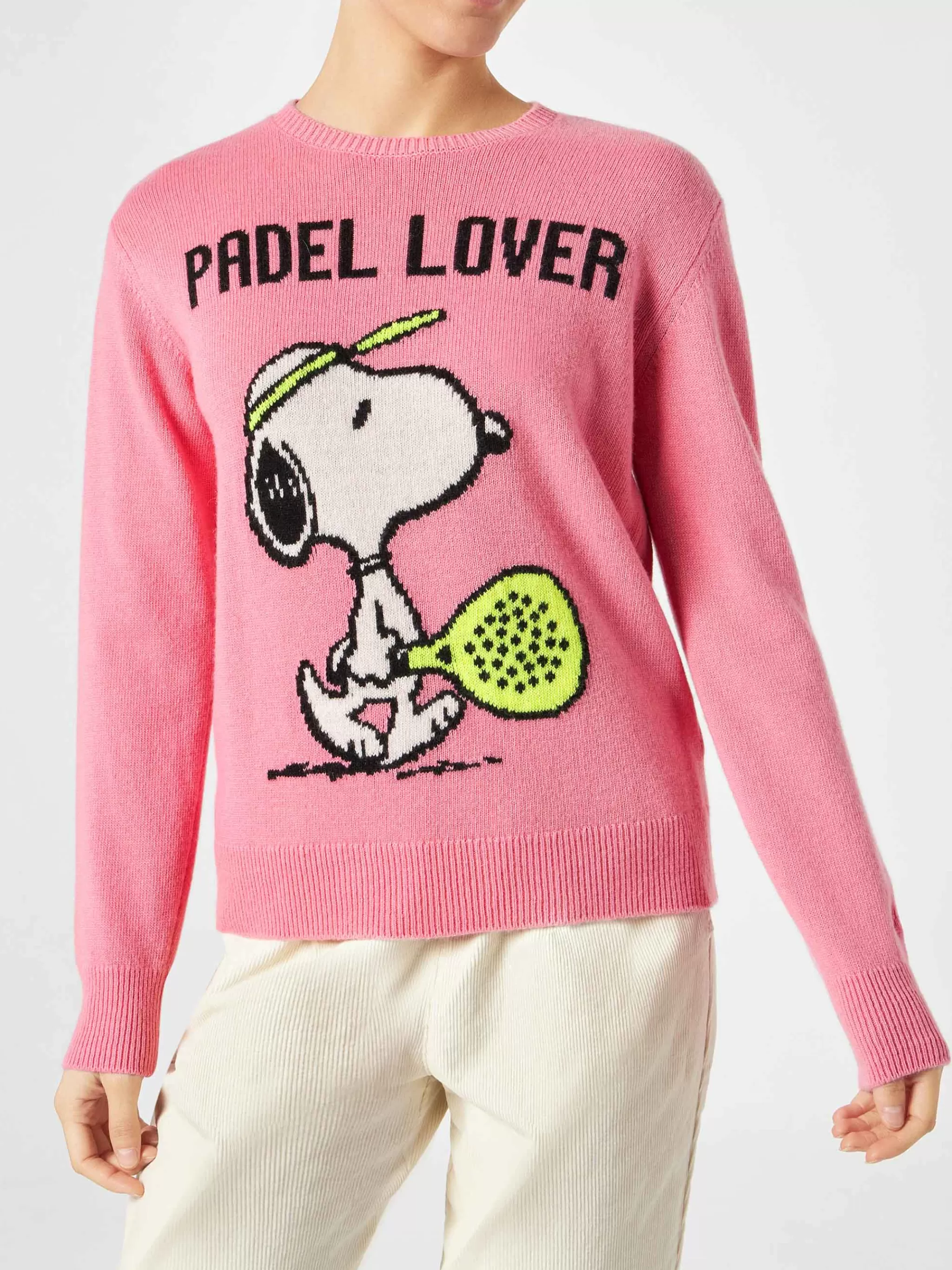 MC2 Saint Barth Woman sweater with Snoopy print | PEANUTS™ SPECIAL EDITION Clearance