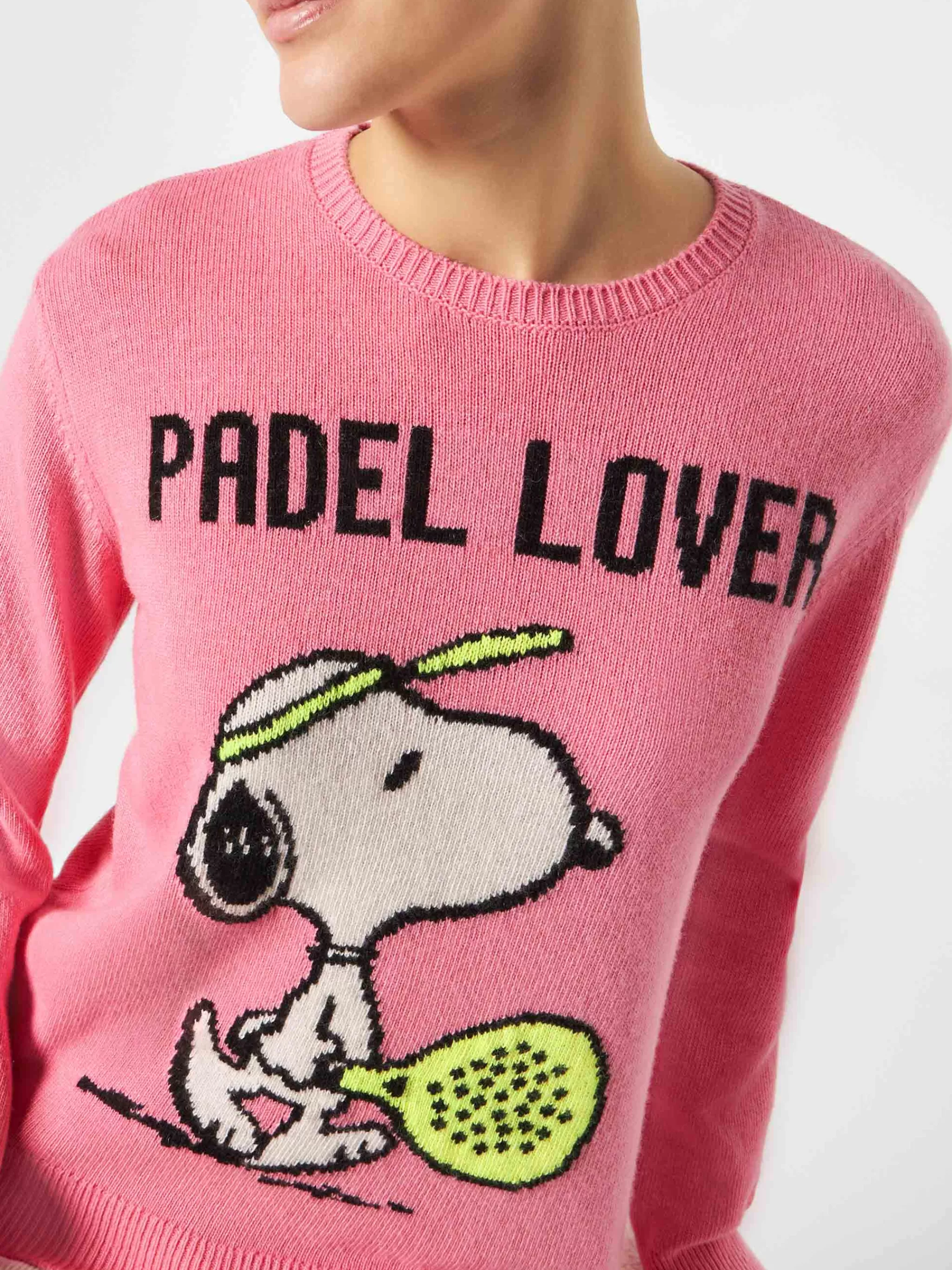 MC2 Saint Barth Woman sweater with Snoopy print | PEANUTS™ SPECIAL EDITION Clearance