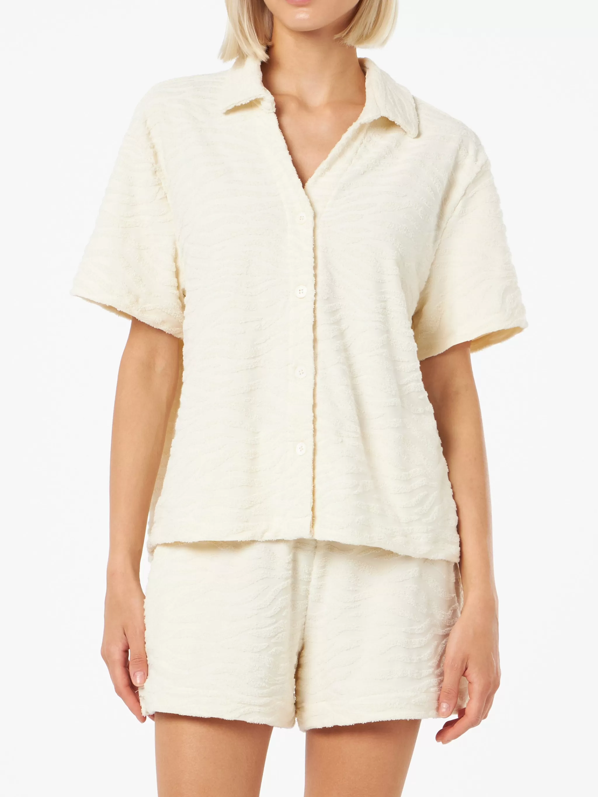 MC2 Saint Barth Woman terry cotton shirt Sheila Flash Sale